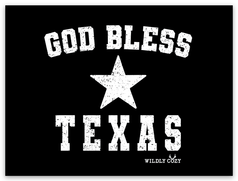 GOD BLESS TEXAS ステッカー God Bless Texas Bumper Sticker – The Texas Bucket List Store