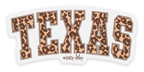 Texas Varsity - Leopard - Sticker