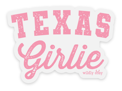 Texas Girlie Clear Sticker