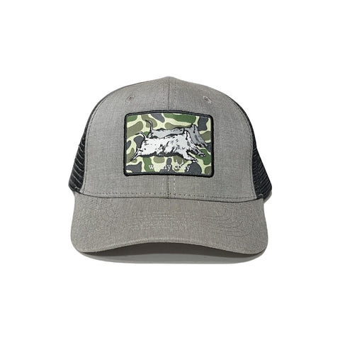 Camo Hogs Cap Grey