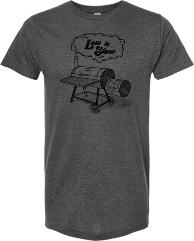 Low & Slow Tee Heather Charcoal