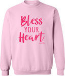 Bless Your Heart Sweatshirt Lt Pink