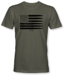 Bullet Flag Tee Heather Olive