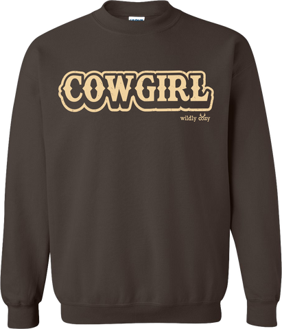 Cowgirl Sweatshirt Dark Brown