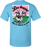 Be Happy Dairy Cow Tee Sky