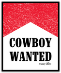 Cowboy Wanted Sticker