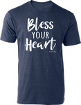 Bless Your Heart Tee Heather Navy