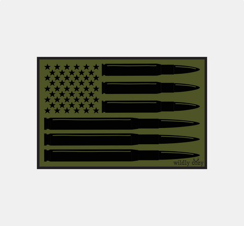 Bullet Flag Sticker