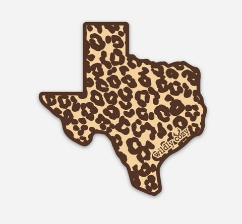 Leopard Texas Sticker