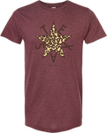 Leopard Zavala Tee Heather Maroon