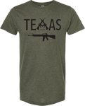 Texas AR Tee Heather Olive