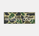 Wildly Cozy Old Camo Logo Sticker